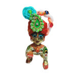 GP13-R1 Red Green Carry Design Multi Laddu Gopal Pugree