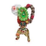 Red Grey Carry Design Laddu Gopal Pugree