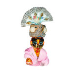 White Pearl Laddu Gopal Sky Blue Pugree