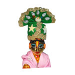 Golden Lace beads Green Ladoo Gopal Pugree