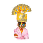 Golden Lace beads Yellow Ladoo Gopal Pugree