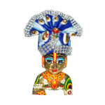 Blue Skyblue Multi Combination Beads Gopal Pugree