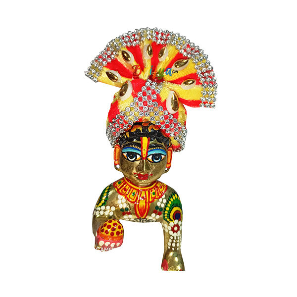 GP7-Y Yellow Orange Multi Combination Beads Gopal Pugree
