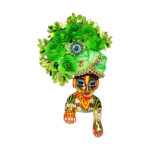 Parrot Green Beds Flower Designer Gopal Pugree