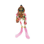 GS7-P Beauul Pink Moti Work Laddu Gopal Patka