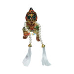 GS7-W Beautiful White Moti Work Patka For Gopal Ji