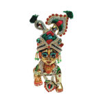 MM12 Rg Beautiful Heavy Red Green Jardoshi Work Mukut Mala Set