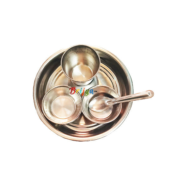 PI31-Laddu Gopal Bhog Thali - 5 Pcs Set Steel