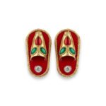 Red Meenakari Sleepar For Laddu Gopal Ji