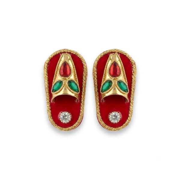 Red Meenakari Sleepar For Laddu Gopal Ji