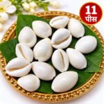 White Kauri Shells for Laxmi Pooja Diwali Set
