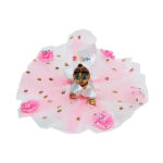 Pink Net Gown For Laddu Gopal Ji