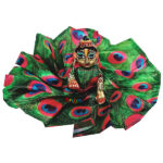 FD5-M FD5-MBeautiful Morpankh Design Magenta Gown For Laddu Gopal Ji