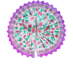 GD52-Pu Beautiful Purple Printed cotton Dress For Bal Gopal Ji