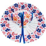 GD53-B Elegant Blue White Cotton Print Summer Dress For Gopal Ji