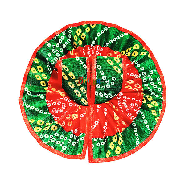 GD54-R Red Jaipuri Cotton Laddu Gopalji Dress