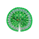 Beautiful Tishu Net Green Printed Bal Gopal Ji Dress