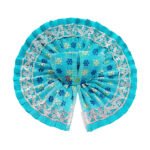 GD57-SB Beautiful Tishu Net Sky blue Printed Bal Gopal Ji Dress