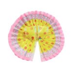 Beautiful Tishu Net Yellow Printed Bal Gopal Ji Dress