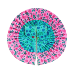 Skyblue Pink Printed Cotton Dress For Laddu Gopal Ji