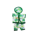 GD61G Green Radhe Radhe Print Night Wear For Laddu Gopal Ji