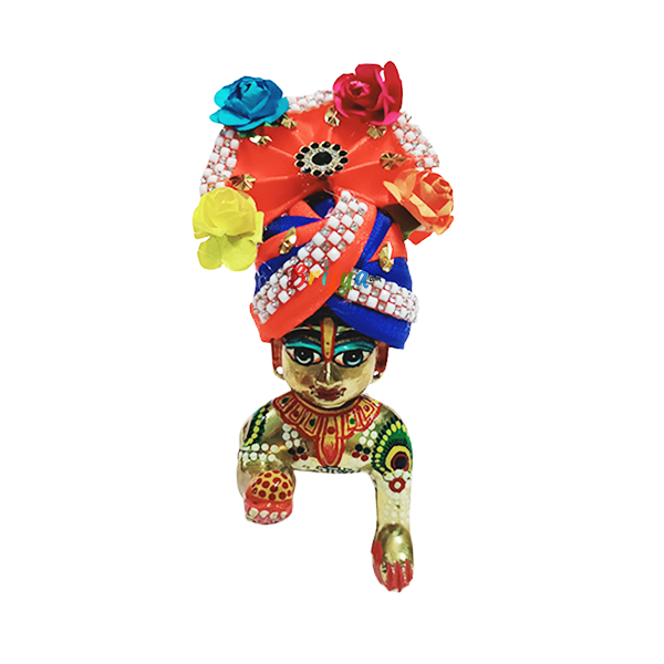 GP15-O Beautiful Orange Flower Stone pugree