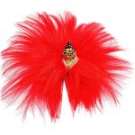 Red fur dress for 0-1-2 no. Gopal Ji