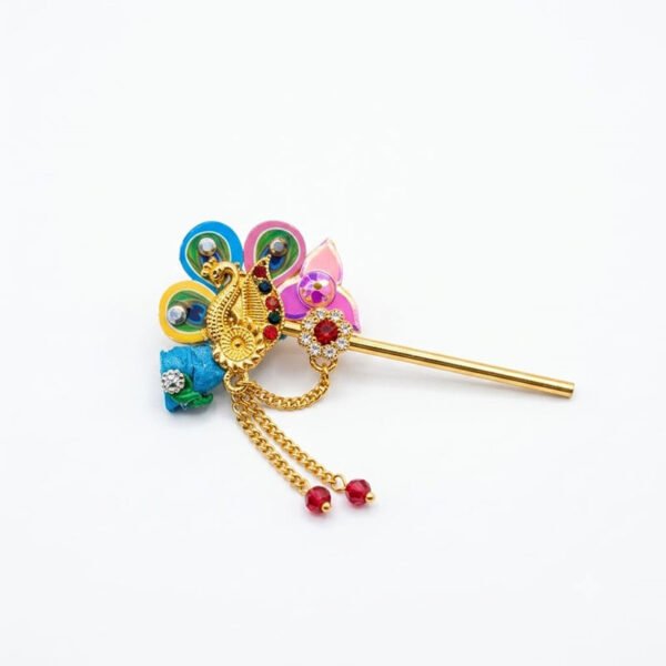 Elegant Heavy Skyblue Laddu Gopal Bansuri