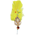 Yellow Feather Stone Kalangi For Laddu Gopal Ji