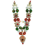 GM20-Mu Beautiful Multi Pearl Stone Laddu Gopal Mala