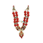 GM22-R Red White pearl Mala For Bal Gopal Ji