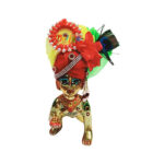 GP22-Red Yellow Heavy Work Laddu Gopal Pugree