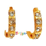 KB15-W A Pair of White Ear Rings Bali For Laddu Gopal Ji
