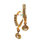 KB13-W A Pair of White Ear Rings Bali For Bal Gopal Ji
