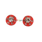 KB18-R A Pair of Skyblue Radha Krishna Sticky EarRing