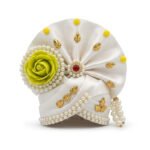 Beautiful White Parrot Green Rose Bal Gopal Ji Pugdi - Image 2