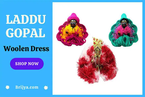3 Laddu Gopal Woolen Dress