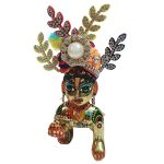 Yellow Multi Pugree for Bal Krishna (No- 3)