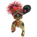 Red Multi Pugree for Kanha Ji