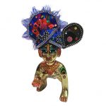 Blue Multi Pugree for Kanha Ji