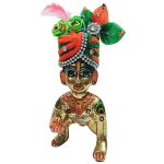 Green Orange Woolen Pugree for Kanha Ji