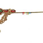 Meenakari Work Gopal Ji Golden Bansi/Flute