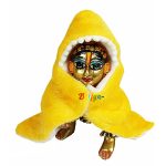 Yellow Warm Poncho for Laddu gopal ji 5-6-7 no