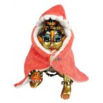 Pink Warm Poncho for Laddu gopal ji 5-6-7 no.