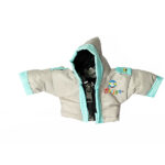 Grey-Skyblue Jacket For Bal Gopal Ji No (4 to 5)