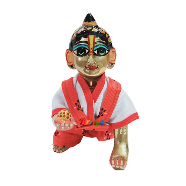 Beautiful Red White Jump Sute For Laddu Gopal Ji