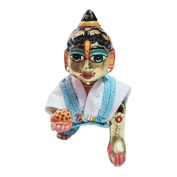 White Skyblue Jump Suit For Laddu Gopal Ji