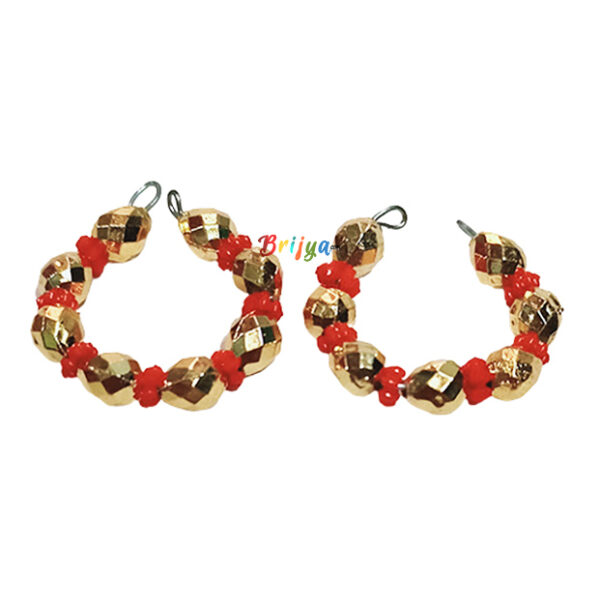 Golden Red Pearl Ladoo Gopal Ji Kangan