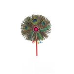 Green Natural Morphankh Fan For Laddu Gopal JI