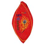 Red Hand Embroidery Radhy Japa Mala Jholi